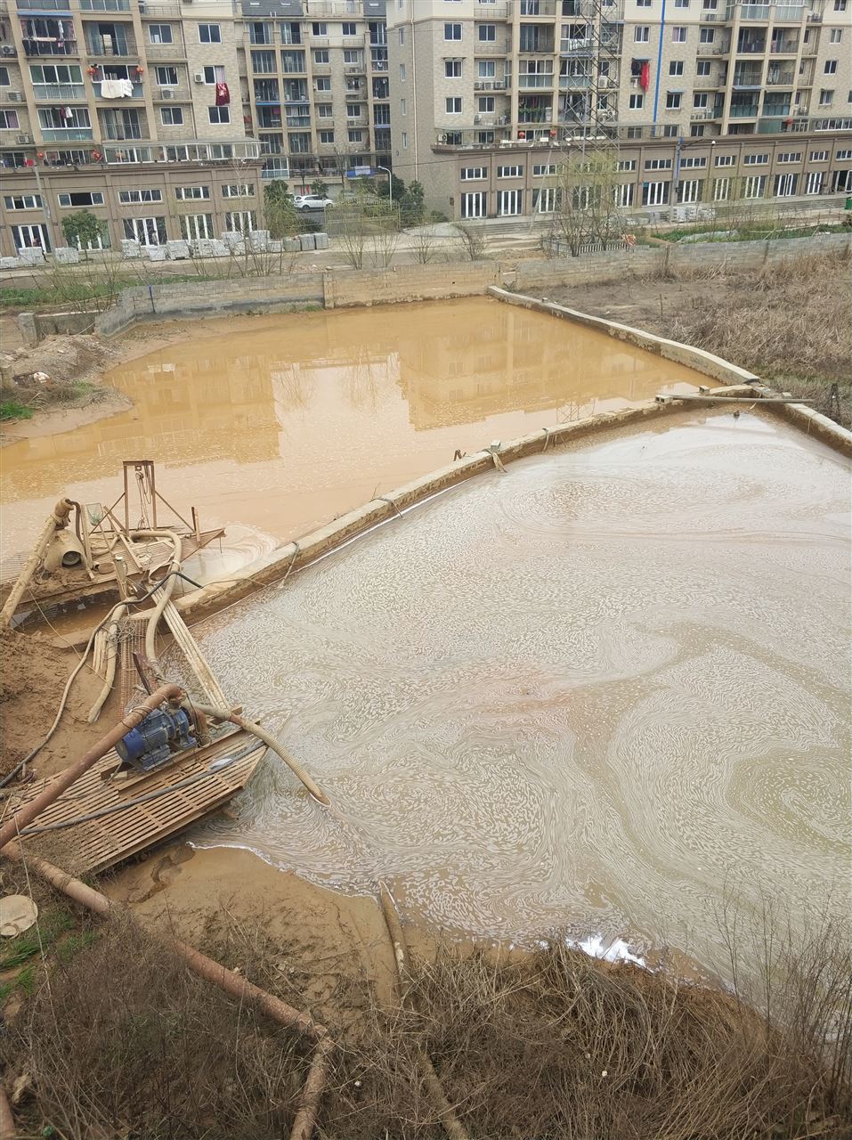 老城镇沉淀池淤泥清理-厂区废水池淤泥清淤